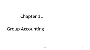 Chapter 11 Group Accounting IMAS 1 IAS 28