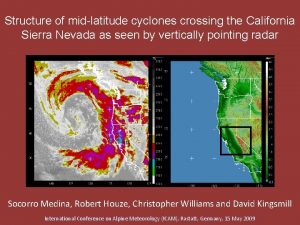 Structure of midlatitude cyclones crossing the California Sierra