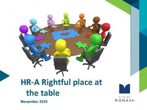 HRA Rightful place at the table November 2015