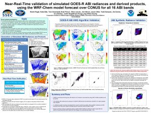 NearRealTime validation of simulated GOESR ABI radiances and