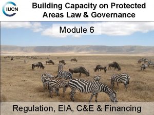 Building Capacity on Protected Areas Law Governance Module