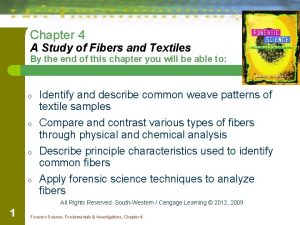 Chapter 4 A Study of Fibers and Textiles