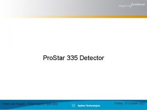 Pro Star 335 Detector Petro van Poppel Field