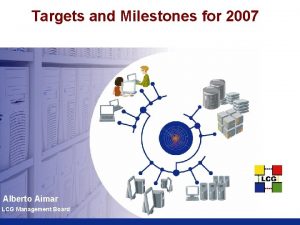 Targets and Milestones for 2007 Alberto Aimar LCG