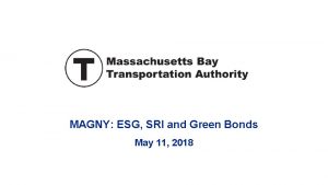 MAGNY ESG SRI and Green Bonds May 11