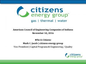 American Council of Engineering Companies of Indiana November