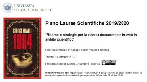 Piano Lauree Scientifiche 20192020 Risorse e strategie per