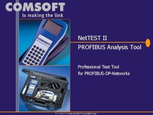 Net TEST II PROFIBUS Analysis Tool Professional Test