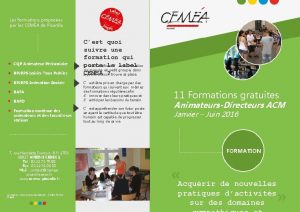 Les formations proposes par les CEMA de Picardie