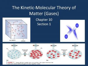 The KineticMolecular Theory of Matter Gases Chapter 10