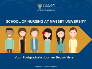 SCHOOL OF NURSING AT MASSEY UNIVERSITY Your Postgraduate