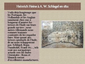 Heinrich Heine A W Schlegel en 1821 Voil