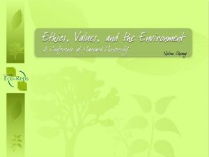 Conference Format Lawrence Buell Literature as Environmentalist Thought