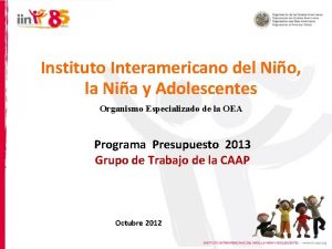 Instituto Interamericano del Nio la Nia y Adolescentes