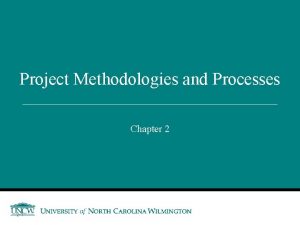 Project Methodologies and Processes Chapter 2 2 1