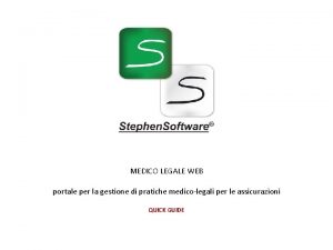 MEDICO LEGALE WEB portale per la gestione di