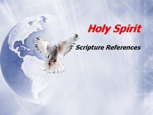 Holy Spirit Scripture References 1 Old Testament Genesis