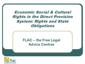 Economic Social Cultural Rights in the Direct Provision