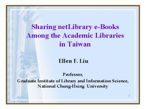 Sharing net Library eBooks Among the Academic Libraries