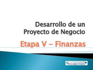 Desarrollo de un Proyecto de Negocio Etapa V