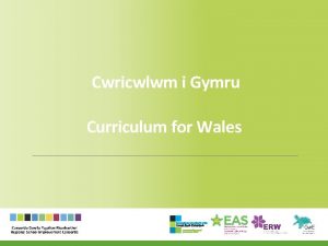 Cwricwlwm i Gymru Curriculum for Wales Nodau Gwybod