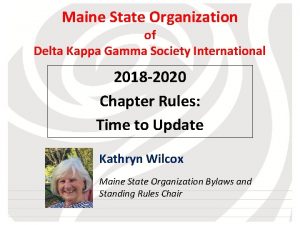 Maine State Organization of Delta Kappa Gamma Society