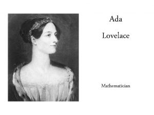 Ada Lovelace Mathematician Amelia earhart pilot Anne frank