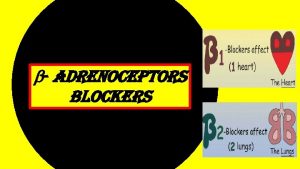 Adrenoceptors blockers Classify blockers ilos Discuss pharmacokinetic properties