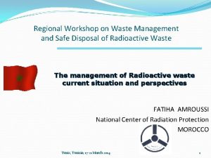 Regional Workshop on Waste Management and Safe Disposal