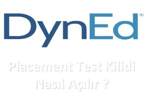 Placement Test Kilidi Nasl Alr 1 Dyned Records