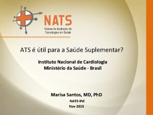 ATS til para a Sade Suplementar Instituto Nacional
