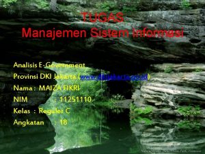 TUGAS Manajemen Sistem Informasi Analisis EGovernment Provinsi DKI