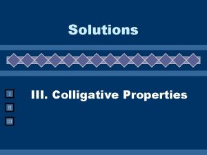 Colligative properties definition