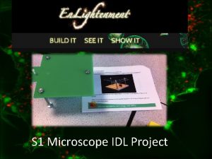 S 1 Microscope IDL Project Example images Fabric