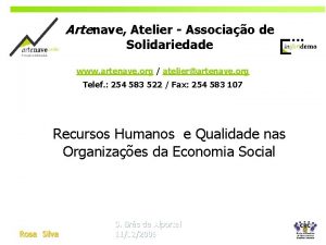 Artenave Atelier Associao de Solidariedade www artenave org