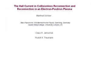 The Hall Current in Collisionless Reconnection and Reconnection