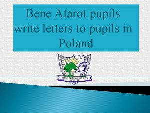 Bene Atarot pupils write letters to pupils in