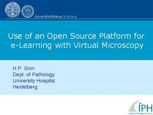 Use of an Open Source Platform for eLearning