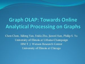 Graph OLAP Towards Online Analytical Processing on Graphs