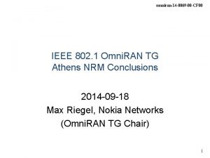 omniran14 0069 00 CF 00 IEEE 802 1