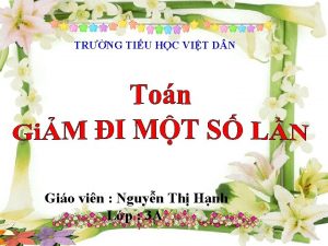 TRNG TIU HC VIT D N Gio vin