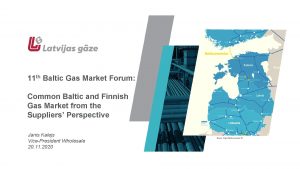 11 th Baltic Gas Market Forum Common Baltic