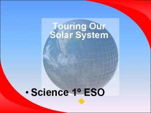 Touring Our Solar System Science 1 ESO The