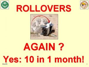 10 Rollovers in 1 month ROLLOVERS AGAIN Yes