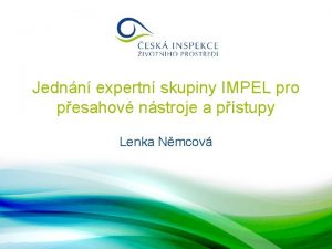 Jednn expertn skupiny IMPEL pro pesahov nstroje a