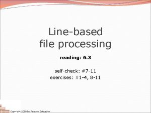 Linebased file processing reading 6 3 selfcheck 7