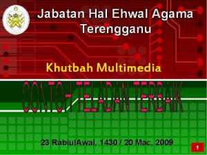 Jabatan Hal Ehwal Agama Terengganu Khutbah Multimedia 23