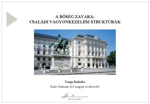 A BSG ZAVARA CSALDI VAGYONKEZELSI STRUKTRK Varga Szabolcs