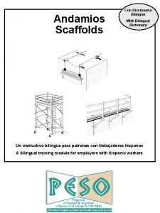 Andamios Scaffolds Con Diccionario Bilinge With Bilingual Dictionary