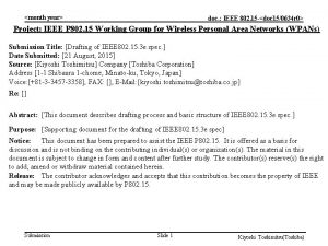 month year doc IEEE 802 15 doc 150634